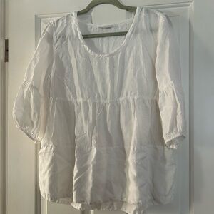 Flowy Tianello White Top‎